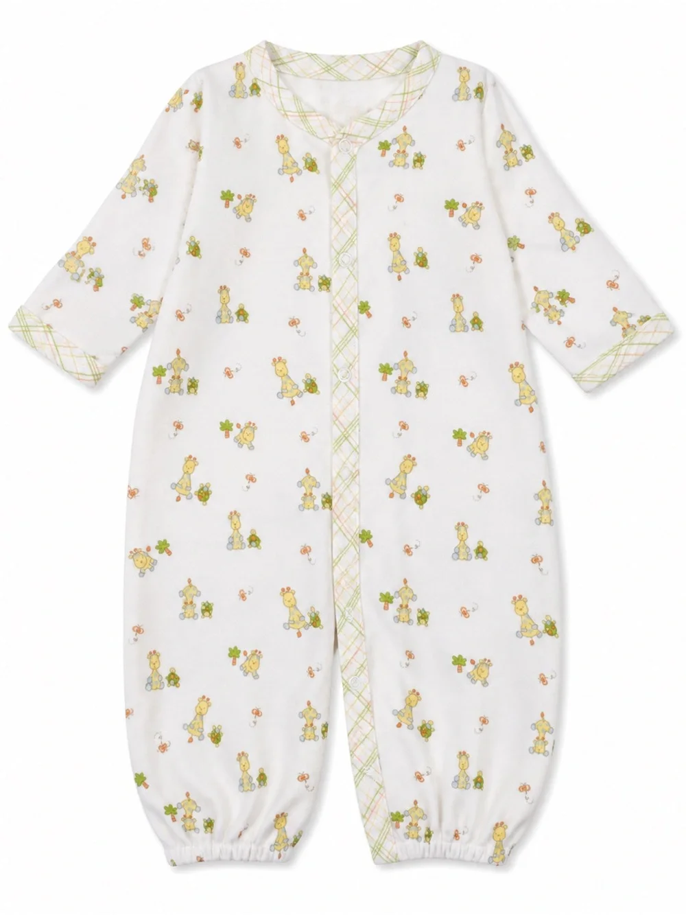 Kissy Kissy Baby Giraffe Safari Pima Cotton Footless Playsuit 0-3M